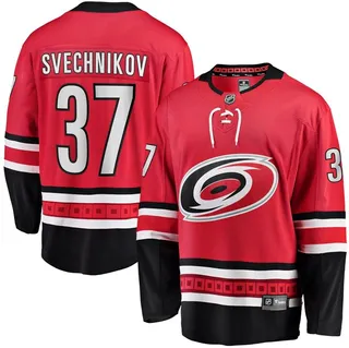 Men's Fanatics Andrei Svechnikov Red Carolina Hurricanes Home Premier Breakaway Player Jersey
