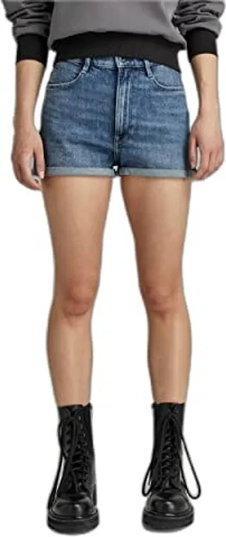 G-Star Raw Women's Tedie Ultra High Rise Denim Shorts
