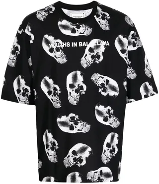 skull-logo print T-shirt
