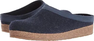 Haflinger GZL Leather Trim Grizzly (Blue) Clog Shoes