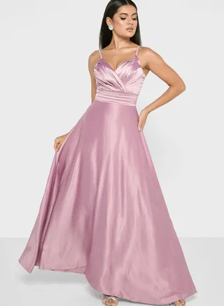Strappy Satin Dress