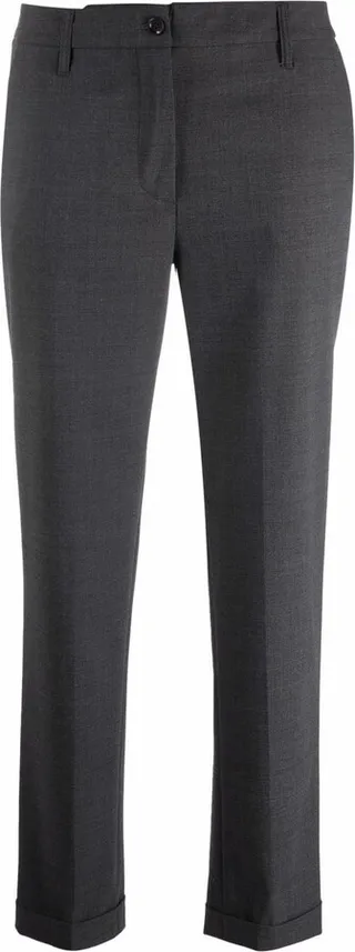 Slim-Fit Cropped Trousers