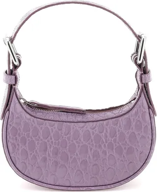 By Far Croco-Embossed Leather Soho Mini Bag