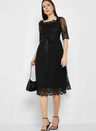Embroidered Detail Dress