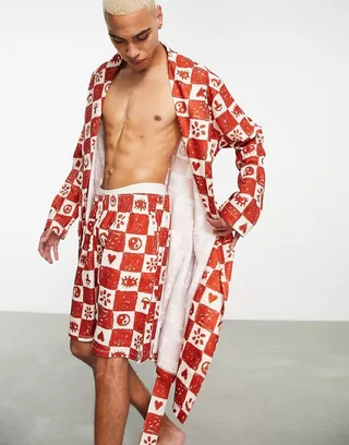 ASOS DESIGN lounge shorts in print