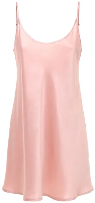 Silk robe mini dress