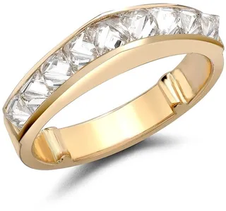 18kt yellow gold RockChic peaked diamond ring