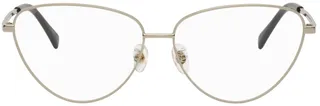 Stella McCartney Beige Oval Cat-Eye Glasses