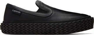 Lanvin Black Curbies Slip-On Sneakers