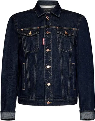 Dsquared2 Slim Cropped Fit Denim Jacket