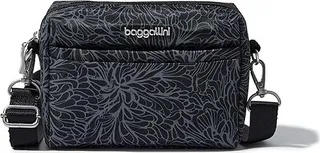 Baggallini 2-in-1 Convertible Belt Bag (Midnight Blossom Print) Bags