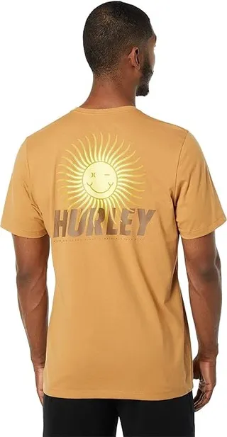 Hurley Happy Sun Guy Short Sleeve Tee (Earthstone) Men's Clothing