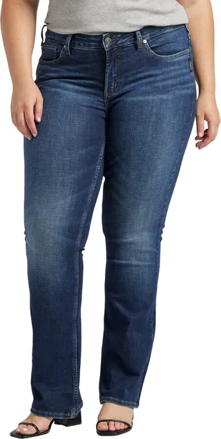 Silver Jeans Co. Plus Size Suki Slim Boot-Cut Jeans