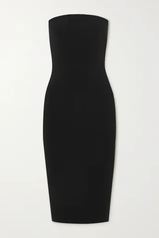 Norma Kamali - Strapless Stretch-jersey Dress - Black