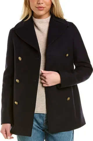 Golden Goose Logo Patch Wool-Blend Coat