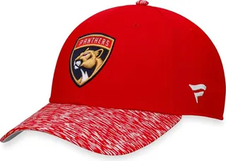 Men's Fanatics Branded Red Florida Panthers 2023 Stanley Cup Playoffs Locker Room Adjustable Hat