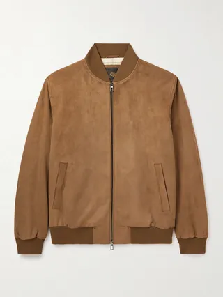 LP IVY Suede Bomber Jacket