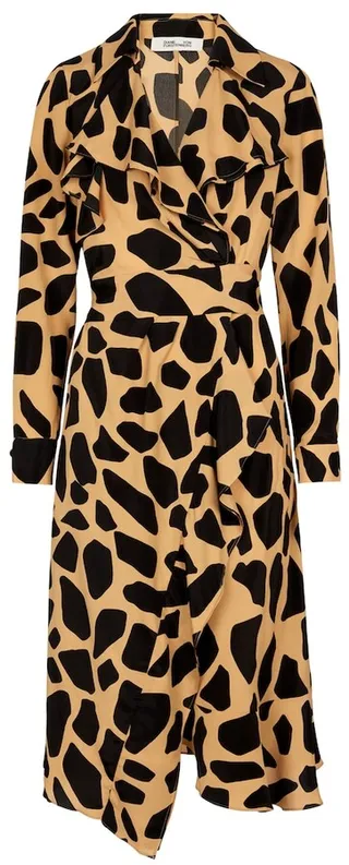 Eden silk-blend crepe wrap dress
