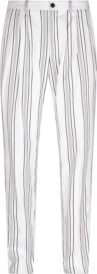 Striped Skinny Trousers