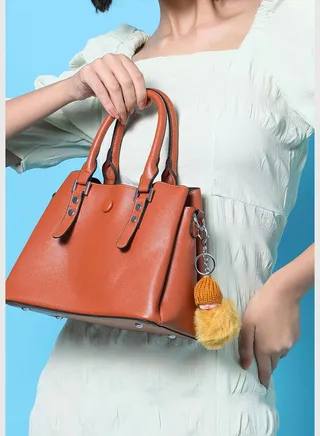 Solid Hand Bag with Zip Lock