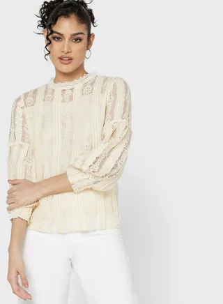 Lace Detail Blouse