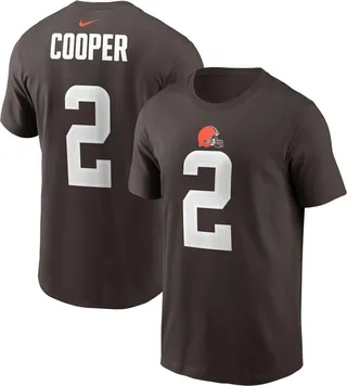 Men's Nike Amari Cooper Brown Cleveland Browns Player Name & Number T-shirt