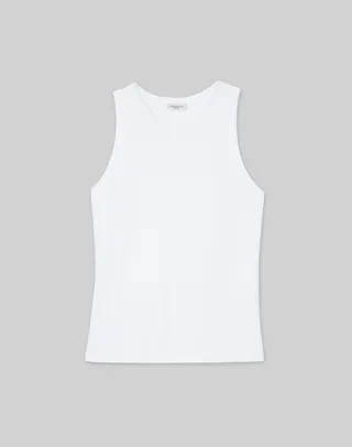 Swiss Cotton Rib Racerback Tank
