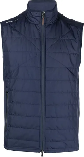 Navy Hybrid Mock Neck Gilet