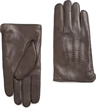 Cashmere-Lined Leather Gloves