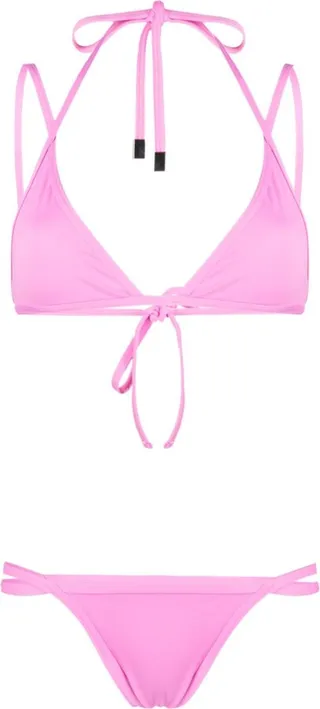 Hot Pink Triangle Bikini