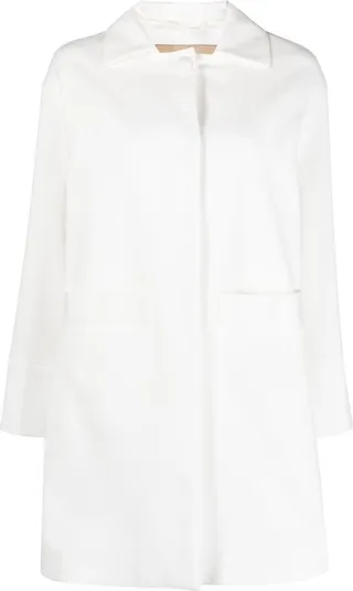 Long-Sleeve High-Low Coat