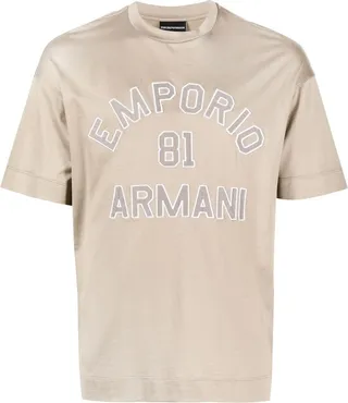 embroidered-logo T-shirt