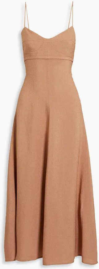 Woven midi dress