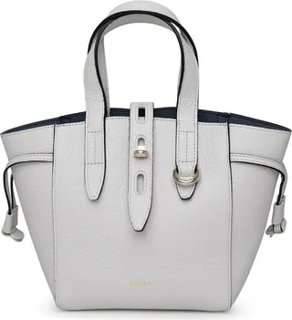 Furla Net Logo Printed Mini Tote Bag