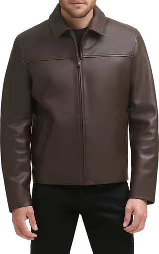Smooth Lambskin Zip Jacket