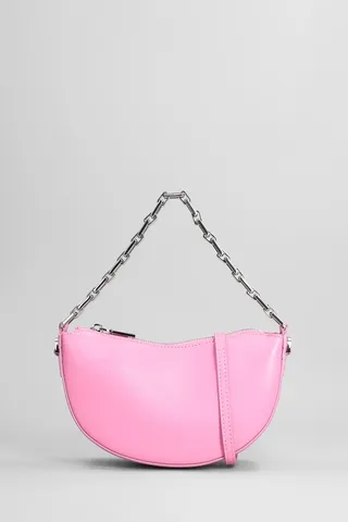 Shoulder Bag In Rose-pink Leather