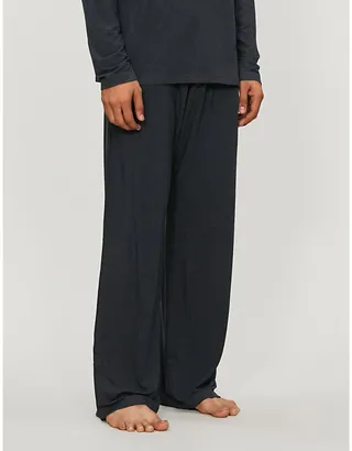 Mens Grey Marlowe Stretch-modal Pyjama Bottoms
