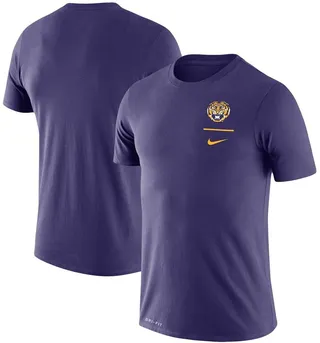 Men's Nike Purple Lsu Tigers Logo Stack Legend Performance T-shirt