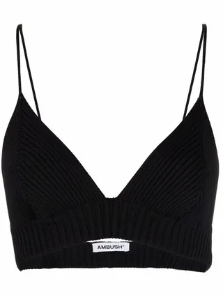 Ribbed Knit Bra Top