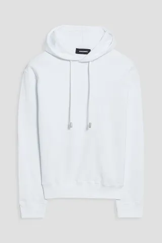 Icon printed cotton-fleece hoodie