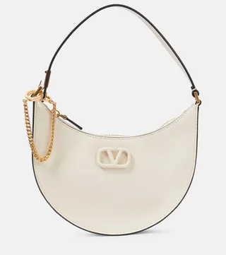 VLogo Mini leather shoulder bag