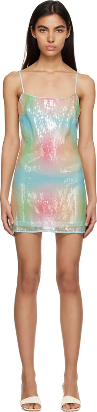 Staud Multicolor Jenny Minidress
