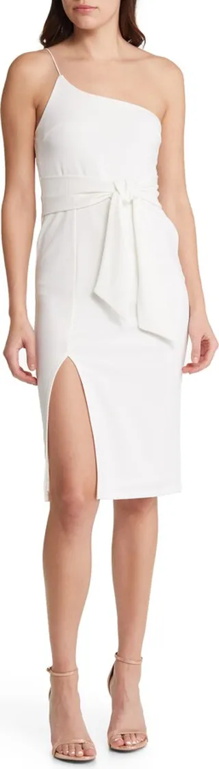Club Scene One-Shoulder Body-Con Dress