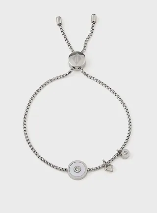 Bracelet With Mother Of Pearl Inlay & Crystal