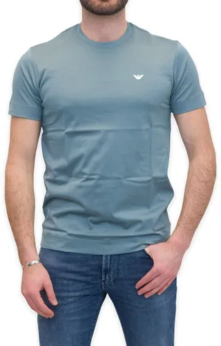 Emporio Armani Logo Embroidered Crewneck T-Shirt