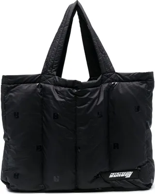 Logo-Print Puffer Tote Bag