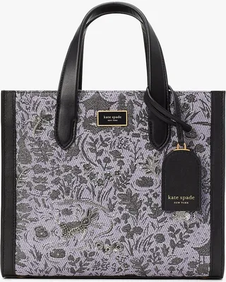 Kate Spade Manhattan Year Of The Rabbit Embellished Toile Jacquard Small Tote