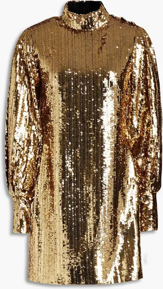 Lima sequined woven mini dress