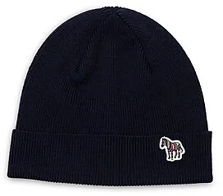 Paul Smith Zebra Patch Wool Beanie