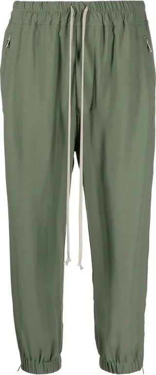 Drawstring Waistband Cropped Trousers